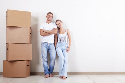 Office removals team planning a business move in Frognal