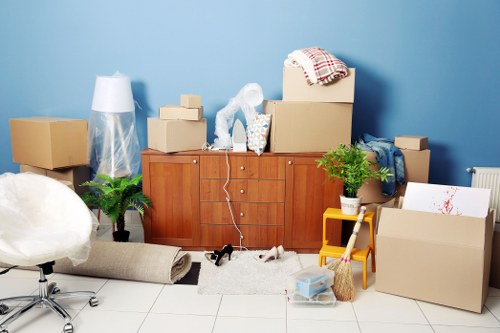 Flat moving support in Frognal with careful handling of stairs and access