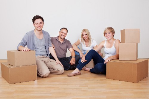 Moving truck arriving for a property move near Frognal and nearby areas